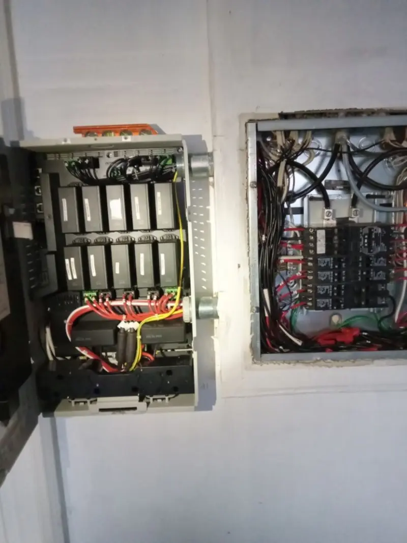 Electrical panel upgrade completed for Security Camera Wiring in Richland
